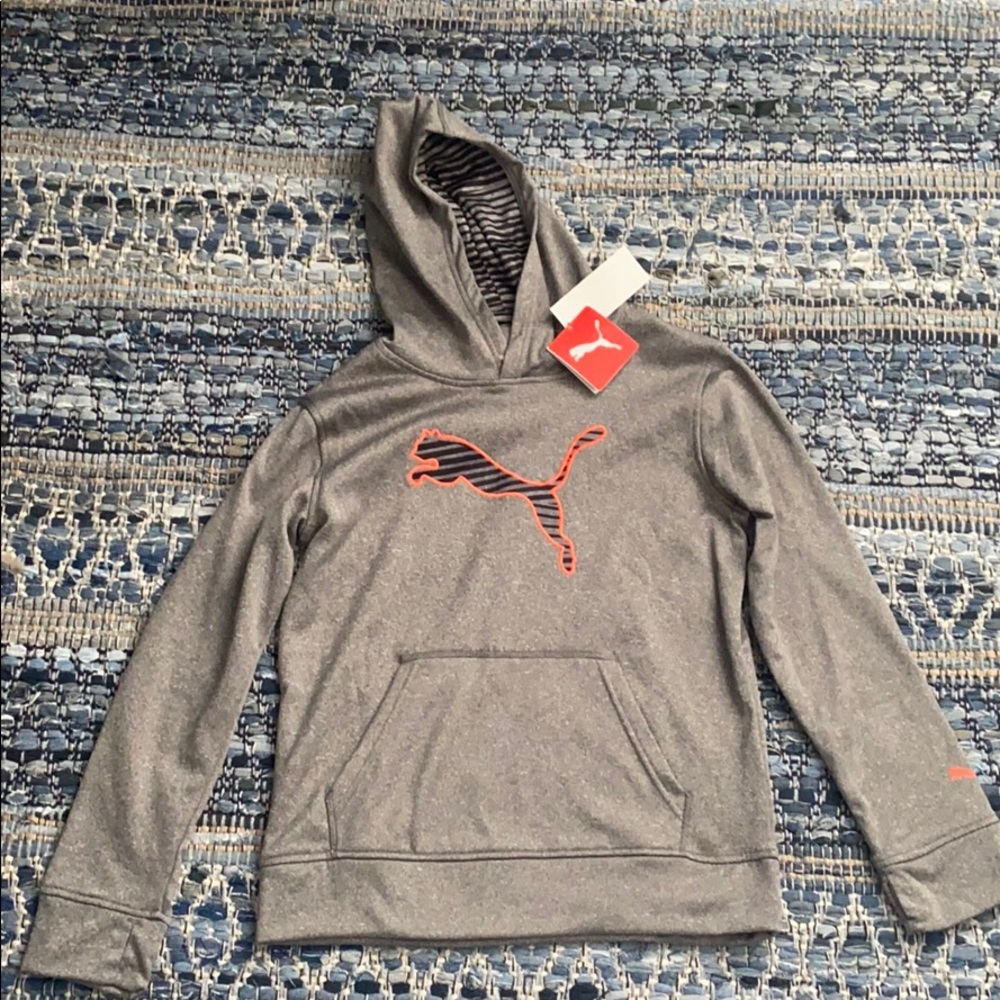 Medium heather gray puma sweatshirt